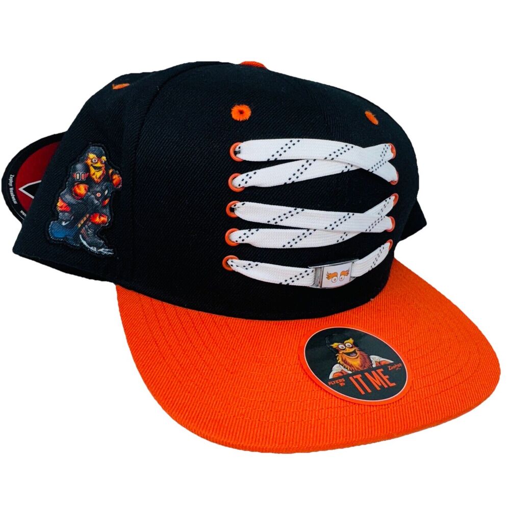 NEW NHL Philadelphia Flyers Gritty Skate Lacer SnapBack Hat ZEPHYR Hockey Jersey